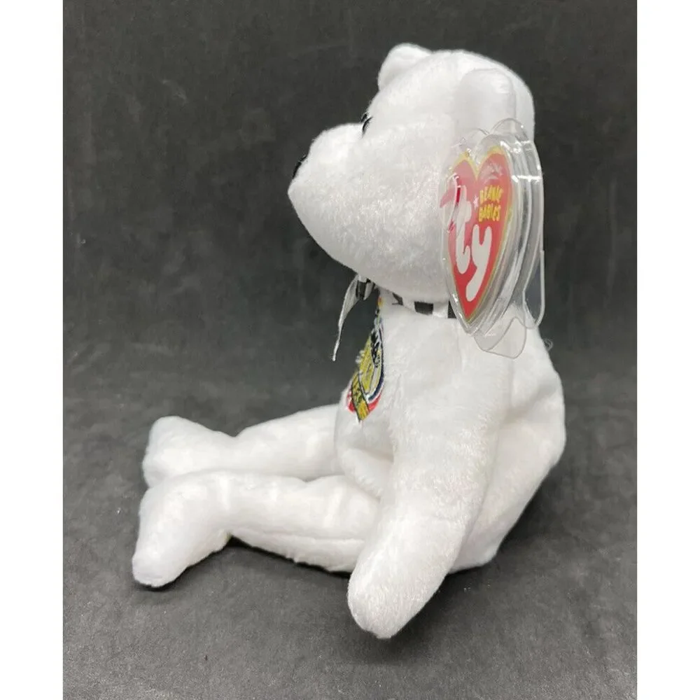 NASCAR Daytona 500 Celebrating 50 Years 2008 White TY Beanie‎ Baby NWMT